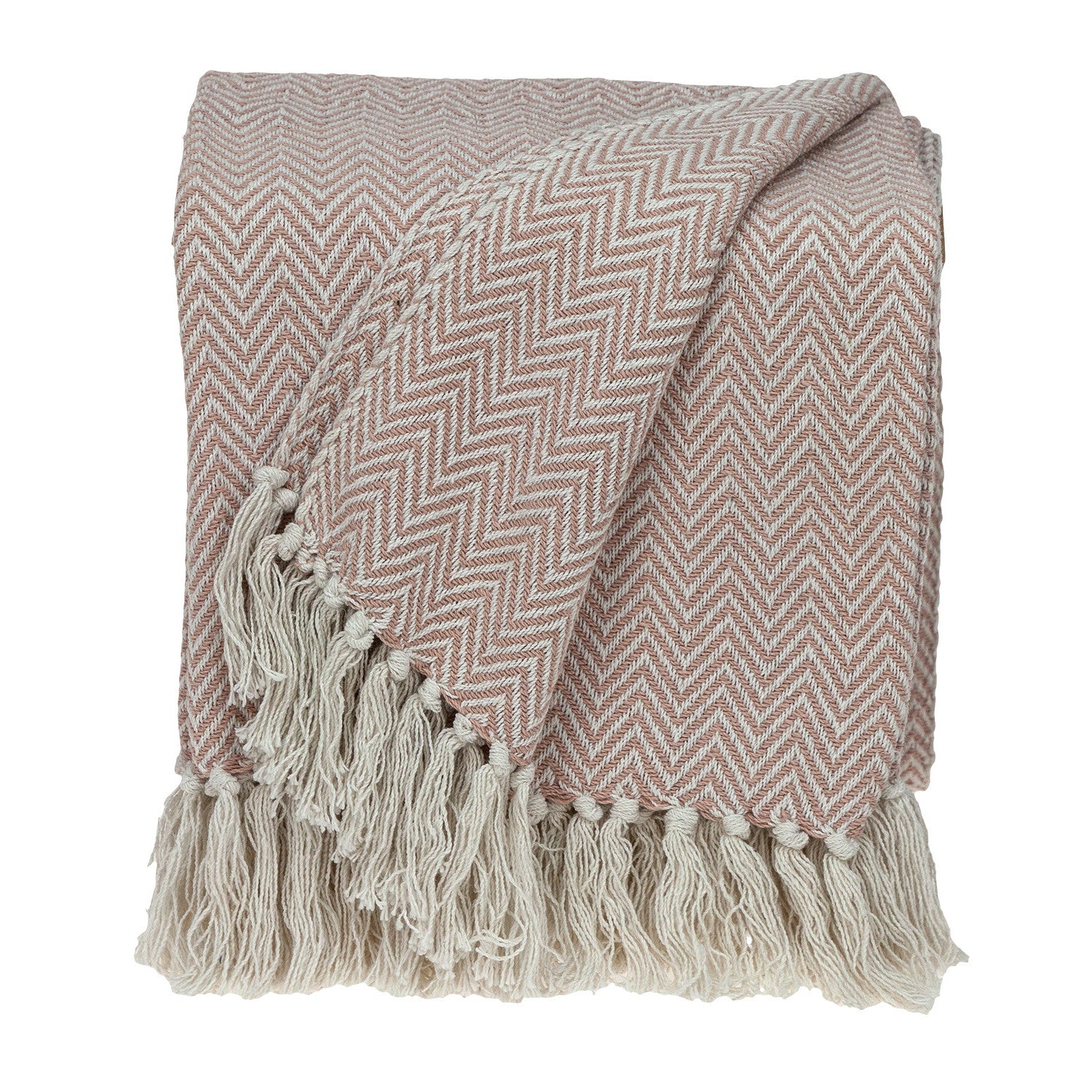 Parkland Collection Isla Transitional Pink 80" x 97" WOVEN HANDLOOM Throw